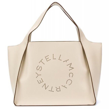 Элегантная кожаная сумка-шоппер с перфорацией Stella McCartney 20502