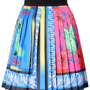 Разноцветная юбка А-силуэта Versace 31328