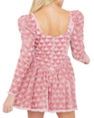 Романтичное розовое платье с декором 27998