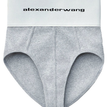 Высокие трусы на широкой резинке Alexander Wang 26676-1